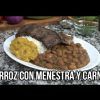 ARROZ CON MENESTRA Y CARNE