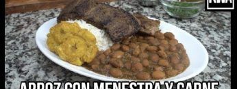 ARROZ CON MENESTRA Y CARNE