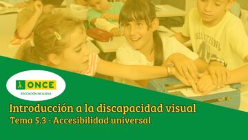 Accesibilidad universal — Introducción a la discapacidad visual