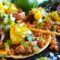 Tacos de Carne Molida Al Pastor con Salsa de Piña Asada