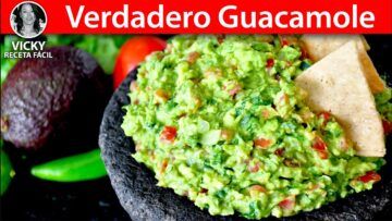 Verdadero Guacamole 🥑| #VickyRecetaFacil